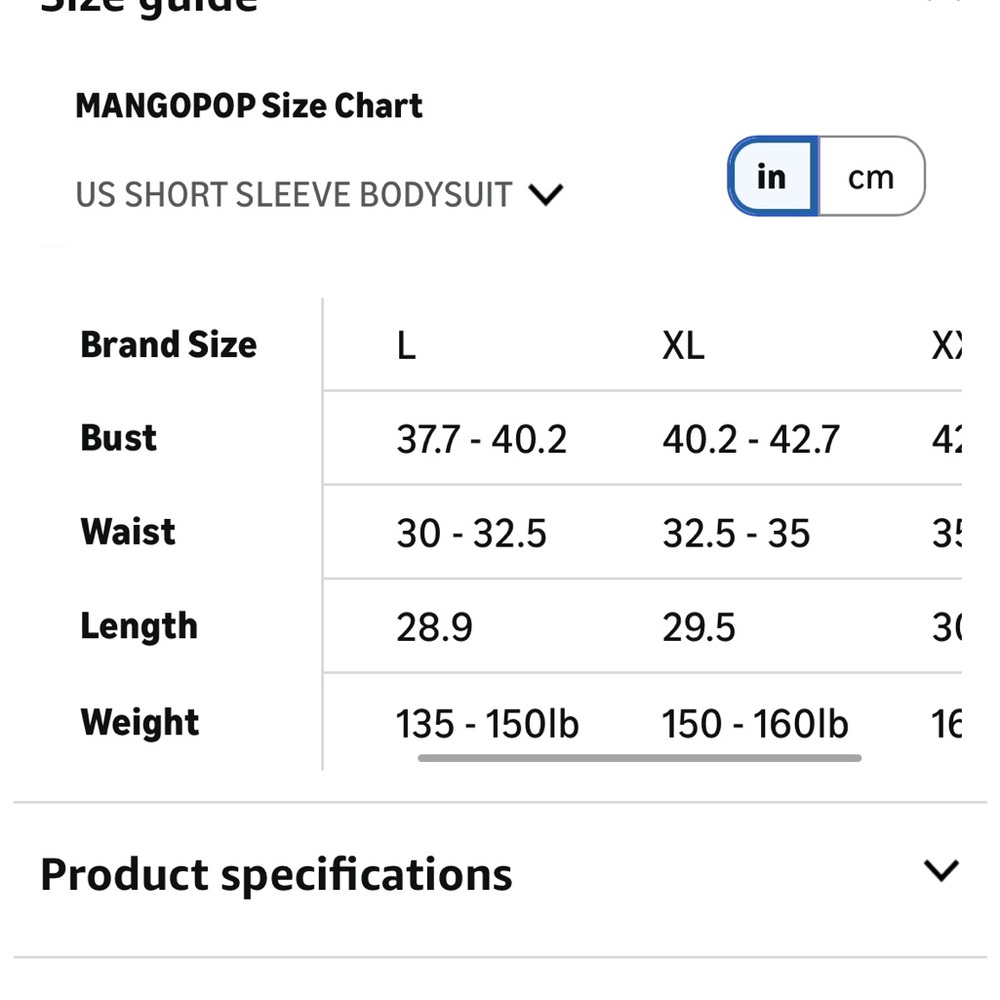 Mangopop black bodysuit - Picture 5 of 6